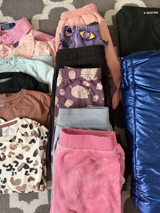 Mega paka zimowych ubrań 134 140