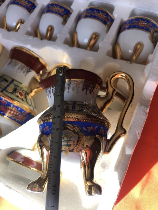 Conjunto chá porcelana completo JD