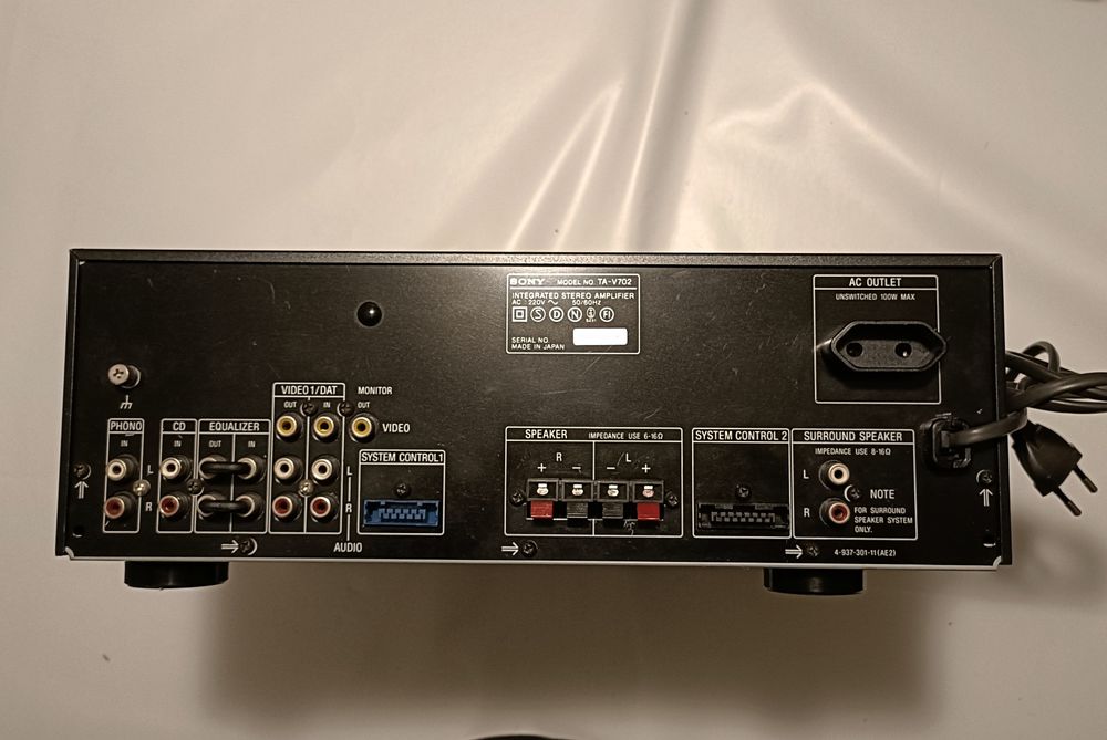 Aparelhagem Sony 3 elementos+video de 6 cabeças