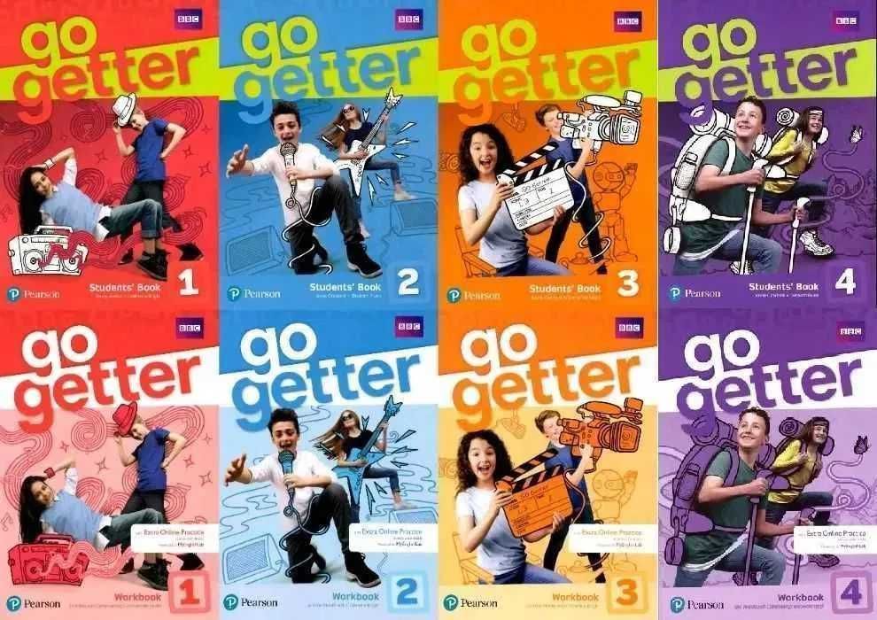 Go getter 1,2,3,4 (комплект: книга, зошит)