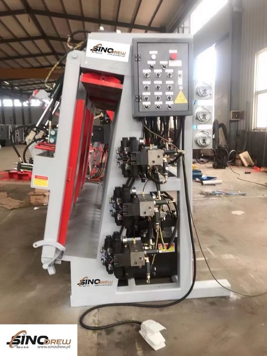 Prasa hydrauliczna dwustronna do drewna belek 300x3000x1300 mm