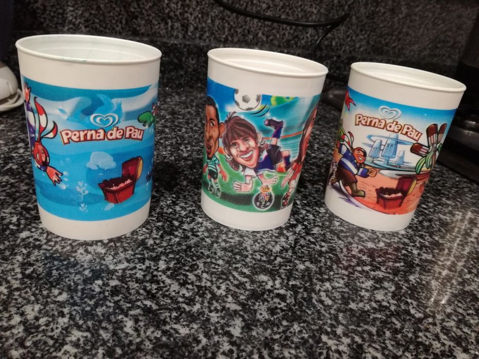 Copo gelado Olá perna de pau para colecionadores