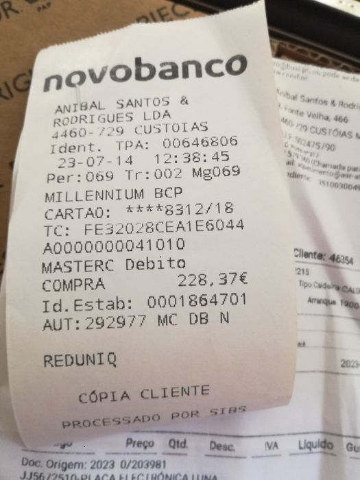 Vendo placa de caldeira baxi