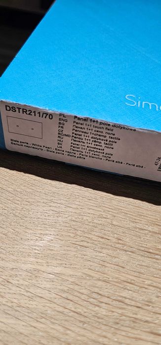 Ramka panel szklany dotykowy simon 54 touch DSTR211/70 Biała perła