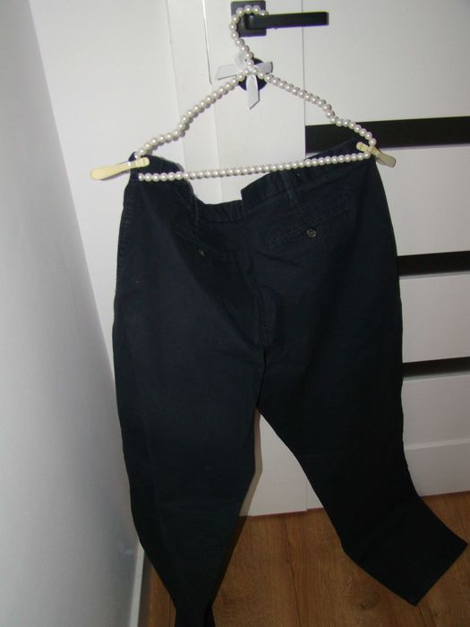 Granatowe spodnie męskie pas 110 cm długość 110 cm roz XXXL