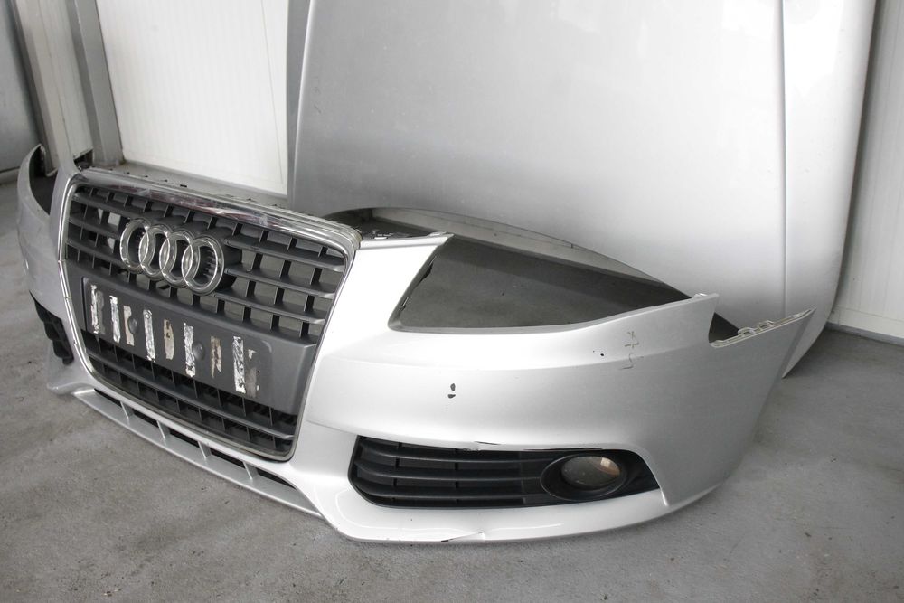 Maska zderzak przód błotnik pas wzmocnienie czołowe Audi A4 B8 srebrny