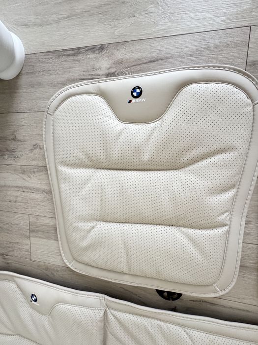 Чохли для авто .Новий комплект накидок чохлів на сидіння BMW M | Передні + задня | Бежевий колір