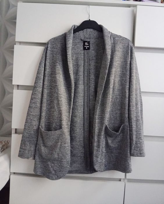 Kardigan grafitowy Sinsay rozmiar M
