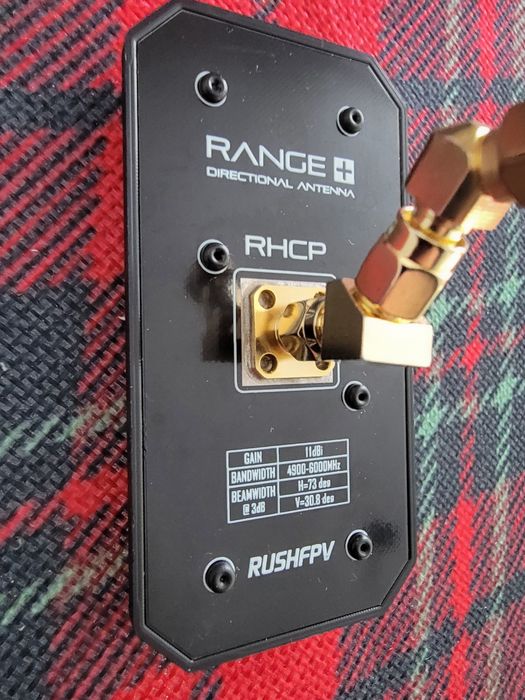 Антена для дрона RushFPV RANGE 5.8G Plus 2X Patch Antenna RHCP (DC18)