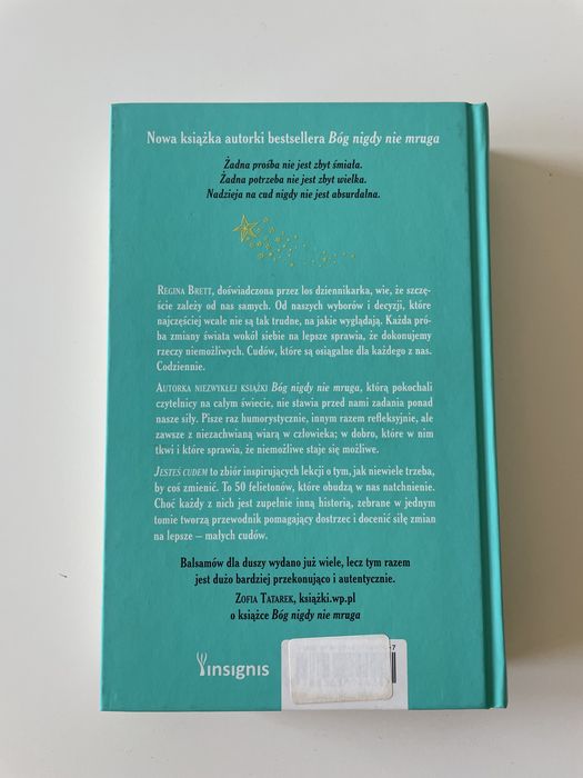 „Jesteś cudem” Regina Brett