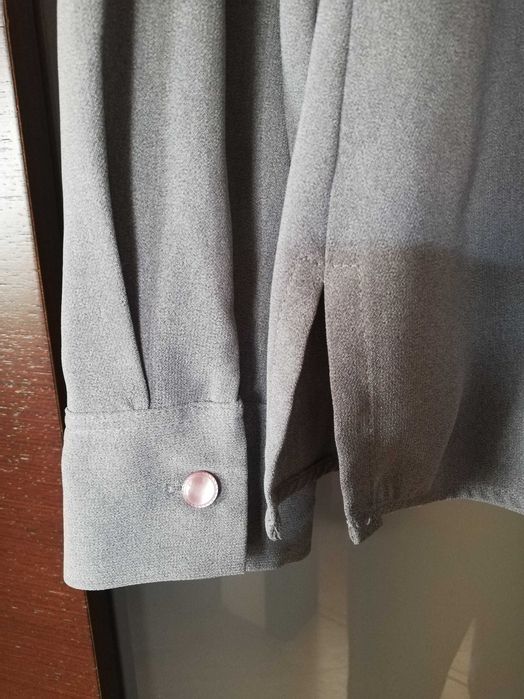 bluzka koszulowa damska taliowana 4XL  48 haftowana glamour styl retro