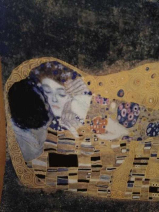 Шовкова хустка з принтом картини Густава Клімта «Золота Aдель»