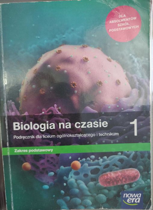 Książka Biologia na czasie1 podręcznik  LO i TECH
