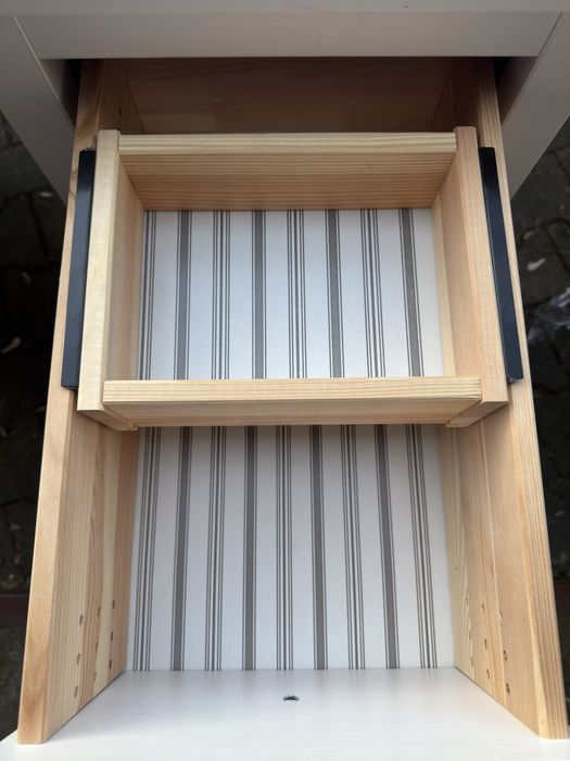 Biurko ikea hemnes lite drewno białe + Nadstawka + Dowóz Stan BDB