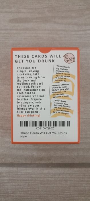 Jogo de Cartas de Bebida