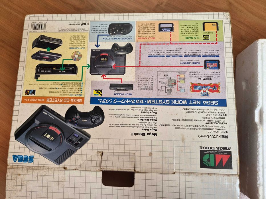 Ігрова приставка Sega mega drive регіон Японія комплект з коробкою