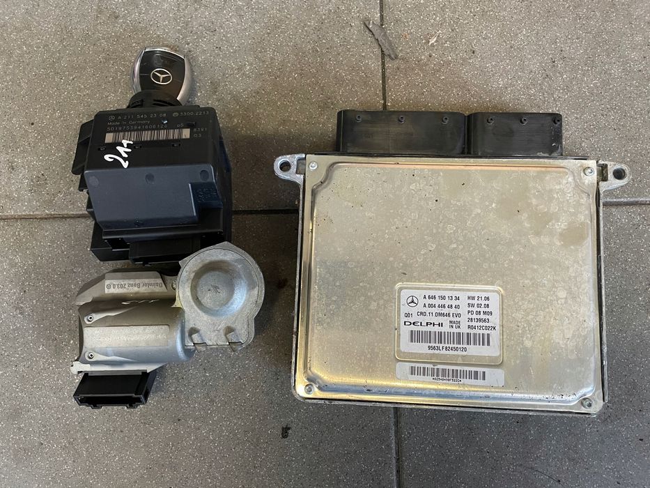 mercedes w211 2.2 lift zestaw startowy komputer
