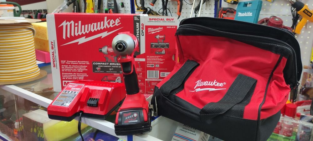 Milwaukee 3650-21P m18 Impact, безщітковий шуруповерт