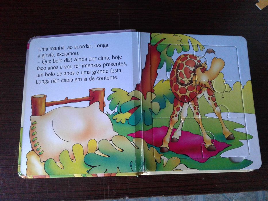 Livro Puzzle fábula de animais, como NOVO!