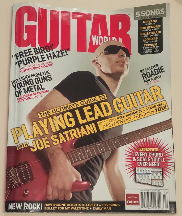 Revista Guitar World, Abril 2006 - Joe Satriani