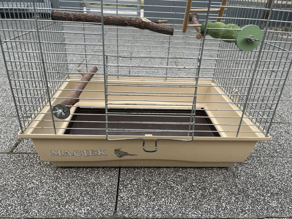 Klatka dla ptaków, papużki, nimfy