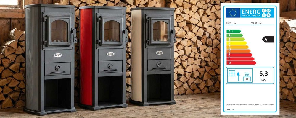 Piec stalowy kominek wolnostojący BLIST Ekonomik Lux / BERNA LUX 5,3 kW