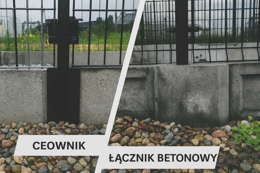 Komplet ogrodzenia 123 cm fi 4 – 49 zł/mb | Słupki + podmurówka