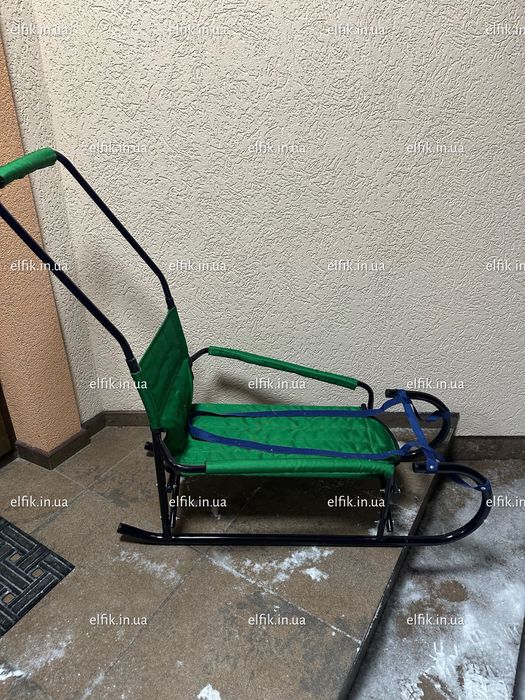 Санки дитячі розкладні з батьківською ручкою