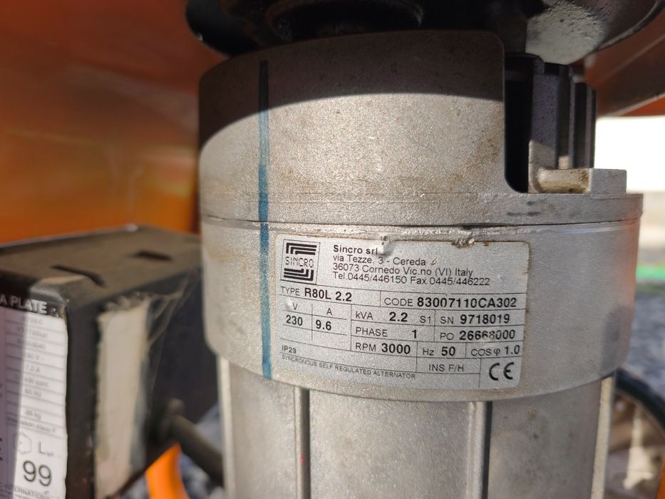 Agregat prądotwórczy Generac VT2750 2,2 kW 2200 W Tecumseh Centura DX 55 generator