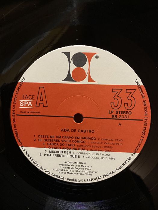 Vinil LP Ada de Castro -