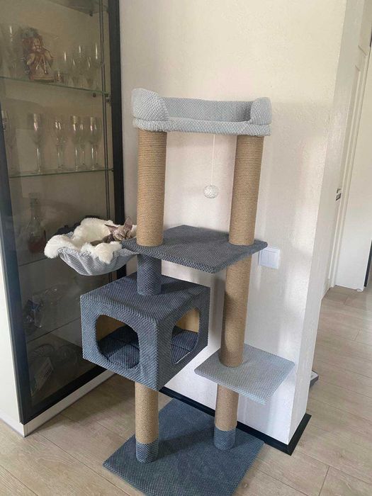 Домик когтеточка лежанка Игровой комплекс для кота дряпка