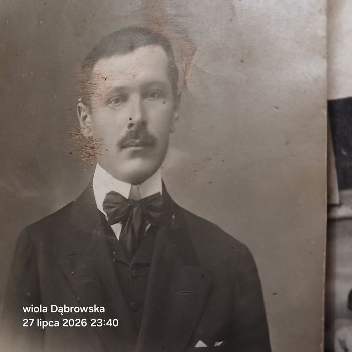 Stare zdjęcia rodzinne 1924 Zygmunt Dąbrowski