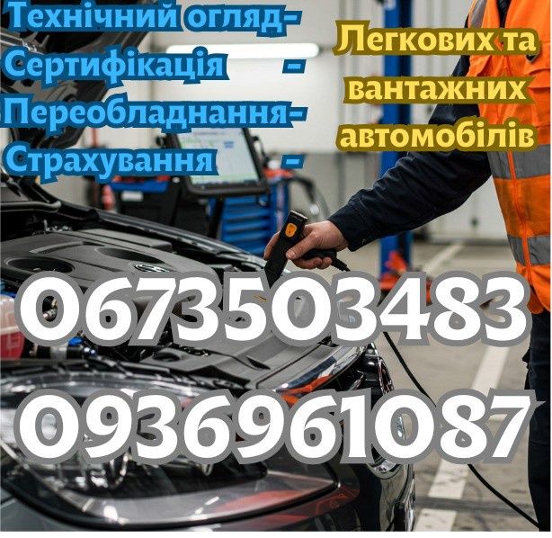 Техогляд ,Сертифікація ,Переобладнання.