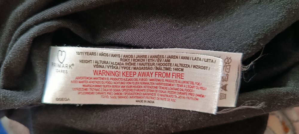 Lote 2 pijamas manga comprida 100%algodao do SONiC 10-11anos