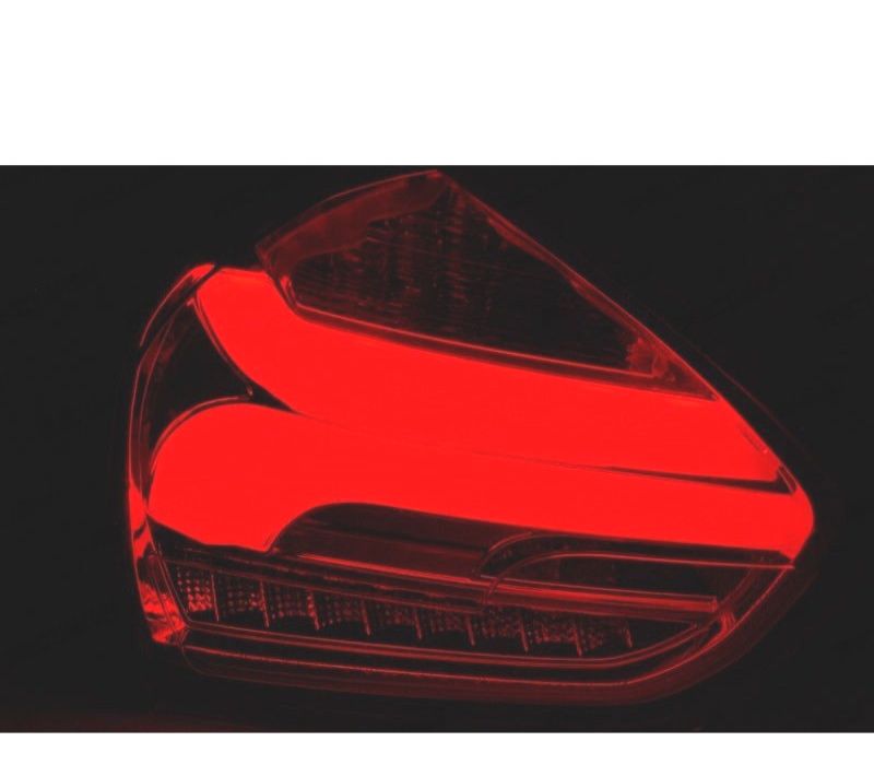 CONJUNTO DE FAROLINS PARA FORD FOCUS 3 HATCHBACK 15-18 LED BAR SEQ LEDS COM INDICADORES DINÂMICOS VERMELHO FUMADO