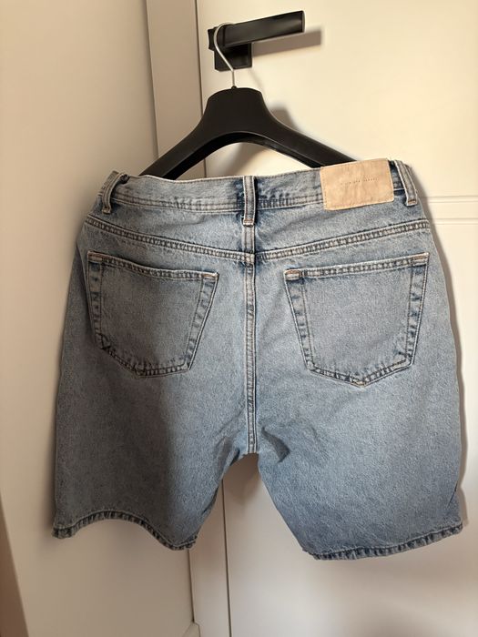 Męskie szorty spodenki jeansowe jasne zara 42