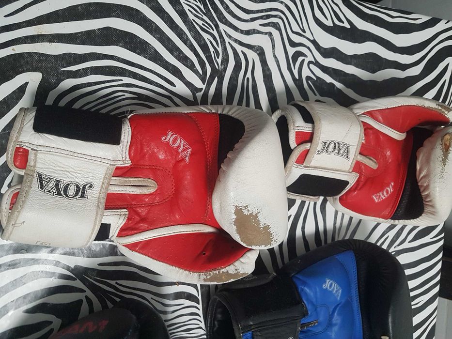 2 pares de luvas e proteções Mms- kickboxing e Muai Thai
