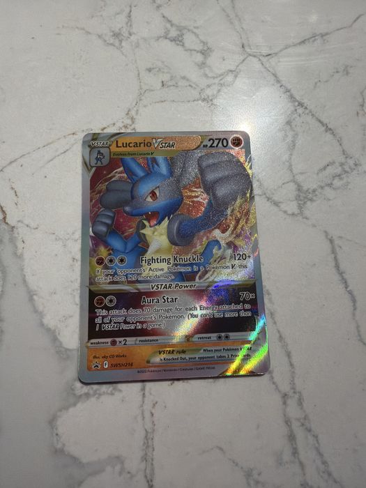 Oryginalna karta pokemon Lucario Vstar