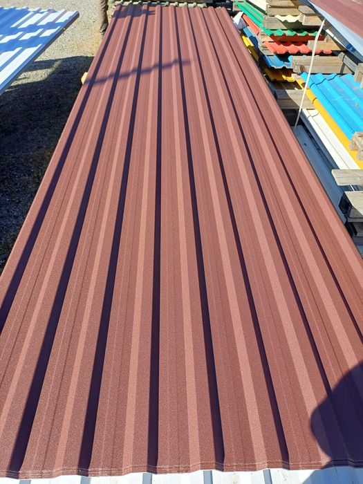 blacha trapezowa t18/101 brązowa matowa brąz ocynkowana, powlekana