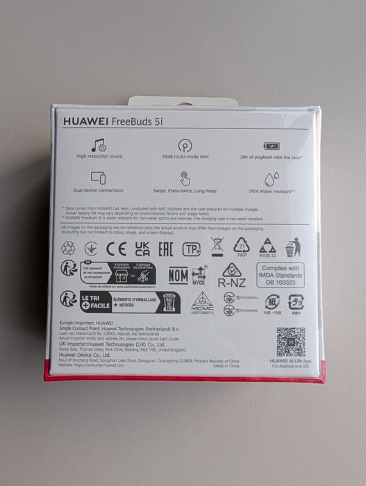 Huawei FreeBuds 5i Novos e Selados – Branco