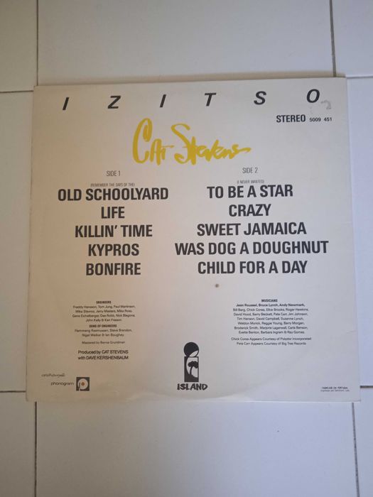 CAPA VINIL Cat Stevens