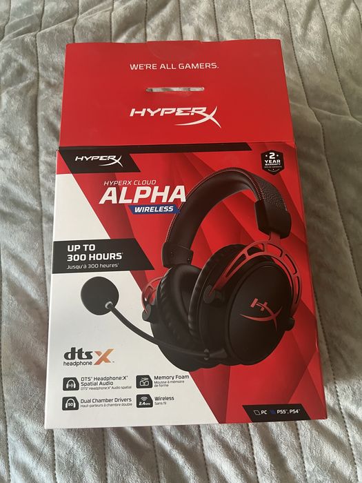 Ігрові безпровідні навушники HyperX Cloud Alpha Wireless (4P5D4AA) Black/Red