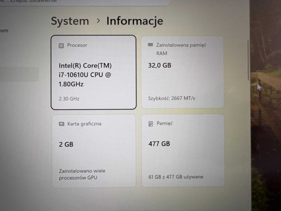 Lenovo ThinkPad P14s Gen 1 i7 / 32GB RAM / 512 MB SSD
