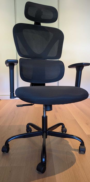 Cadeira de Escritório Ergonómica Kerdom KD9070 com Apoio Lombar e Apoio de Cabeça