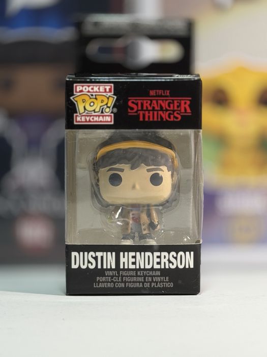 Оригінальний колекційний брелок Funko Pop Keychain Dustin Henderson Дастін Хендерсон Stranger Things Дивні Дива Фанко Поп Брелок Фігурка Подарунок