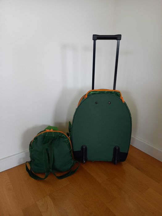 Walizka 50 cm i plecaczek Sammies by Samsonite krokodyl
