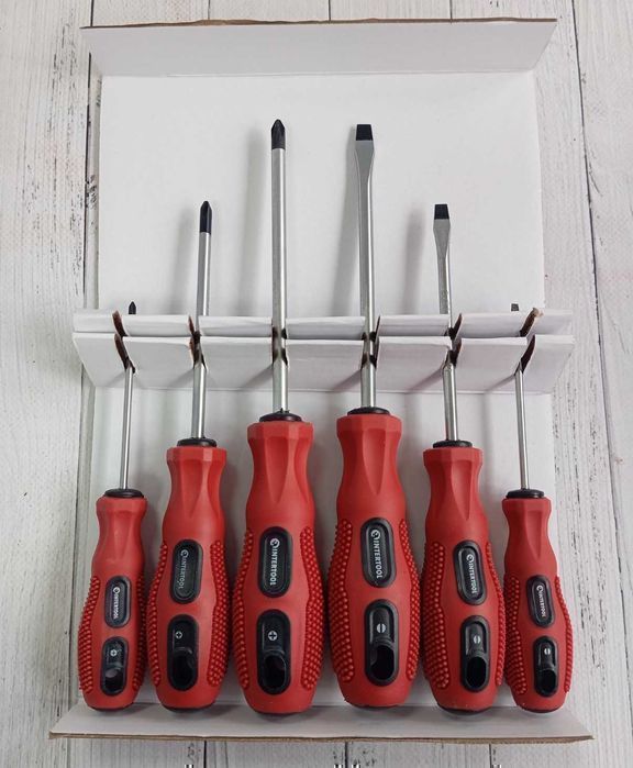 Набор отверток Intertool VT-2005, 6 ед. Набір викруток. Отвертки