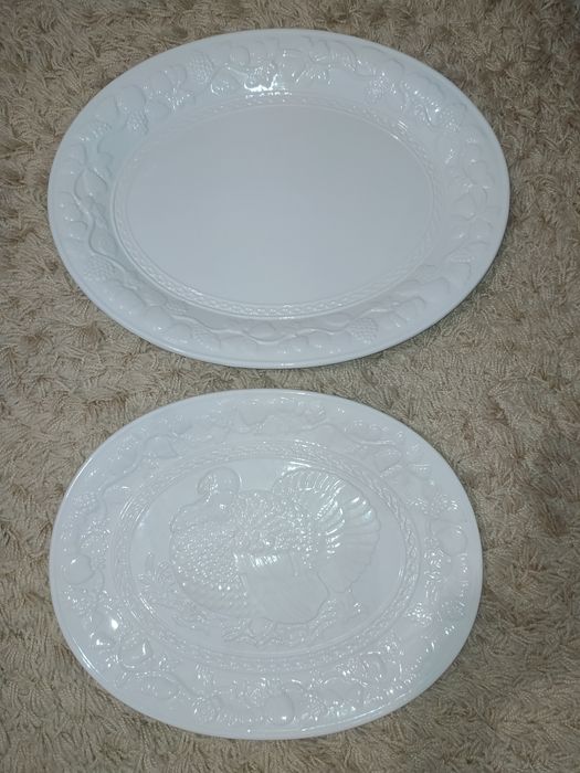 Блюдо сервірувальне біле Lefard,фарфор