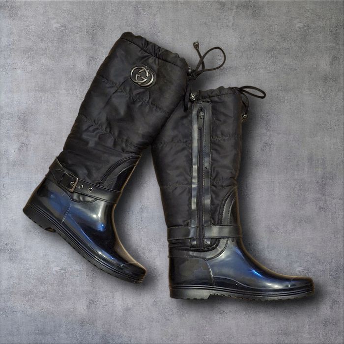 Гумові утеплені чоботи, устілка 25,5 см