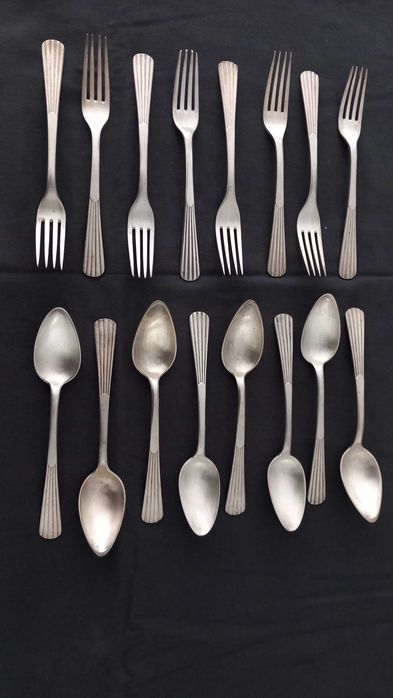 Rara Baixela de Prata Maciça (1.18kg) - ourives A. García - Séc. XX